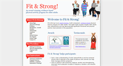 Desktop Screenshot of fitandstrong.org
